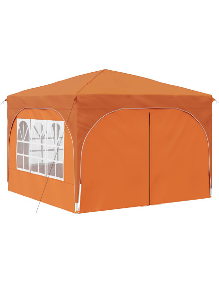 Tenda per feste a pop-up 290 x 290 x 245 cm Arancione