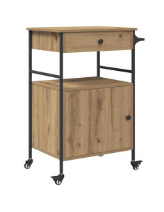 Carrello da Cucina Rovere artigianale 56 x 43 x 89,5 cm 2