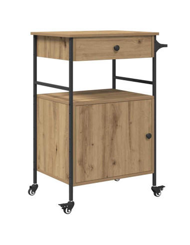 Carrello da Cucina Rovere artigianale 56 x 43 x 89,5 cm