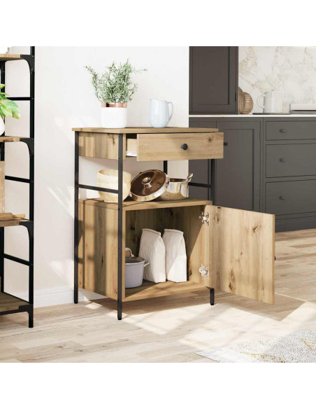 Carrello da Cucina Rovere artigianale 56 x 43 x 89,5 cm