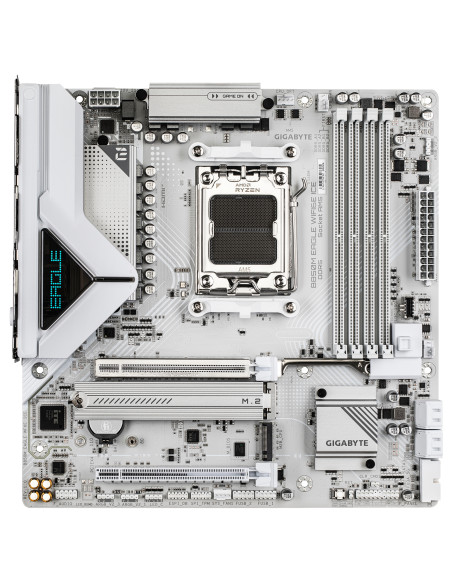 GIGABYTE B850M EAGLE WIFI6E ICE Scheda Madre – CPU AMD Ryzen serie 9000, VRM digitale a 8+2+2 fasi, fino a 8200 MHz DDR5 (OC),