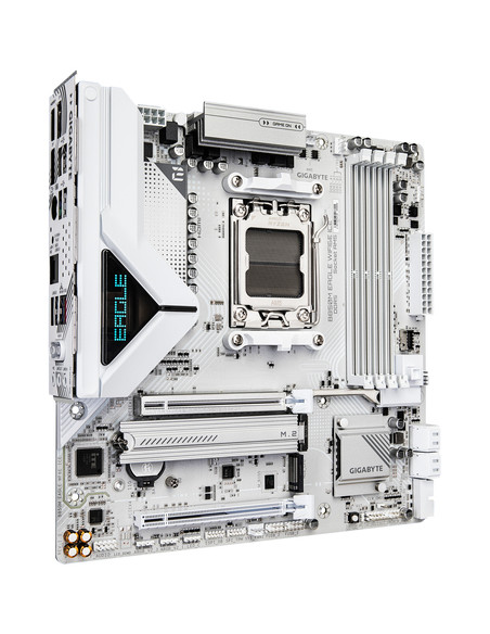 GIGABYTE B850M EAGLE WIFI6E ICE Scheda Madre – CPU AMD Ryzen serie 9000, VRM digitale a 8+2+2 fasi, fino a 8200 MHz DDR5 (OC),