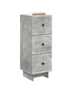 Mobile con Cassetti Grigio Cemento 33 x 34,5 x 90 cm 2