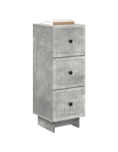 Mobile con Cassetti Grigio Cemento 33 x 34,5 x 90 cm