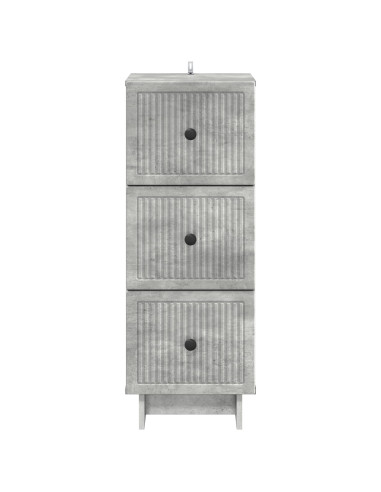 Mobile con Cassetti Grigio Cemento 33 x 34,5 x 90 cm