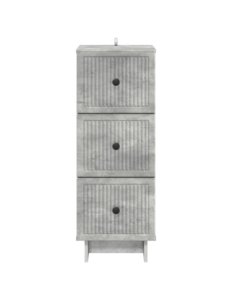 Mobile con Cassetti Grigio Cemento 33 x 34,5 x 90 cm