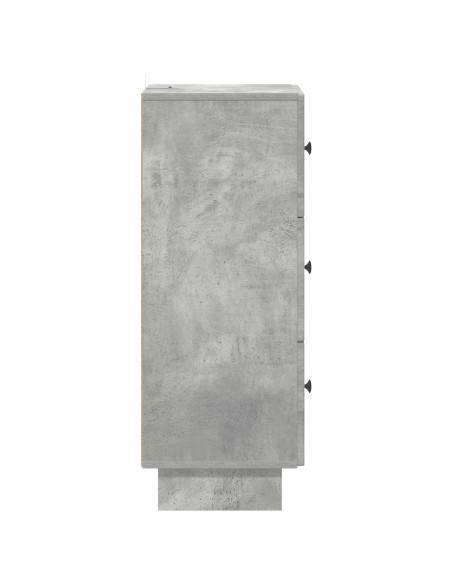Mobile con Cassetti Grigio Cemento 33 x 34,5 x 90 cm