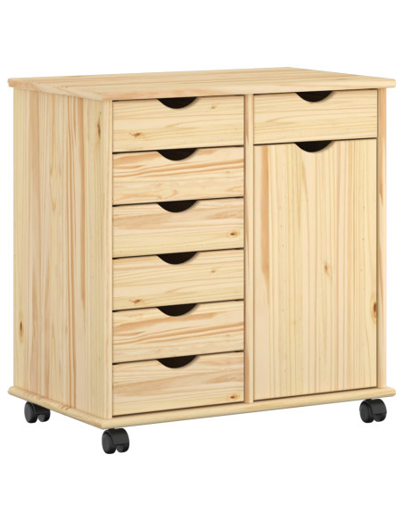 Mobile con Ruote con ruota Marrone 63,5 x 39 x 65,5 cm