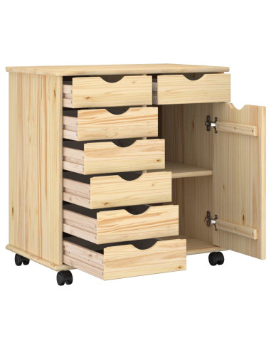 Mobile con Ruote con ruota Marrone 63,5 x 39 x 65,5 cm