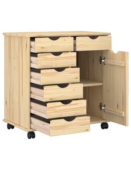 Mobile con Ruote con ruota Marrone 63,5 x 39 x 65,5 cm