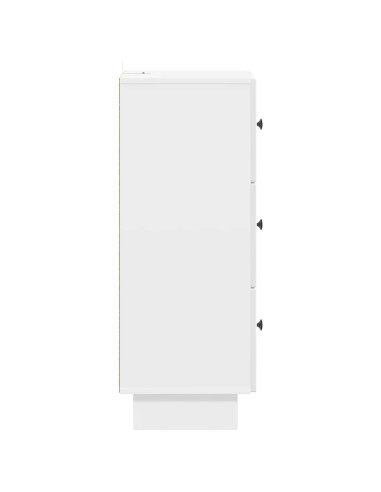 Mobile con Cassetti Bianco Lucido 33 x 34,5 x 90 cm