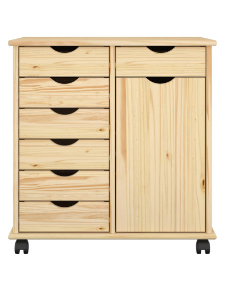 Mobile con Ruote con ruota Marrone 63,5 x 39 x 65,5 cm