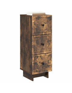 Mobile con Cassetti Rovere Fumo 33 x 34,5 x 90 cm 2