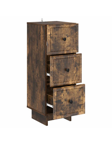 Mobile con Cassetti Rovere Fumo 33 x 34,5 x 90 cm