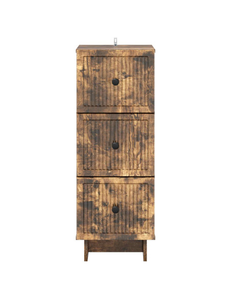 Mobile con Cassetti Rovere Fumo 33 x 34,5 x 90 cm