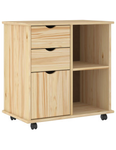 Mobile con Ruote con ruota Marrone 63,5 x 39 x 65,5 cm 2