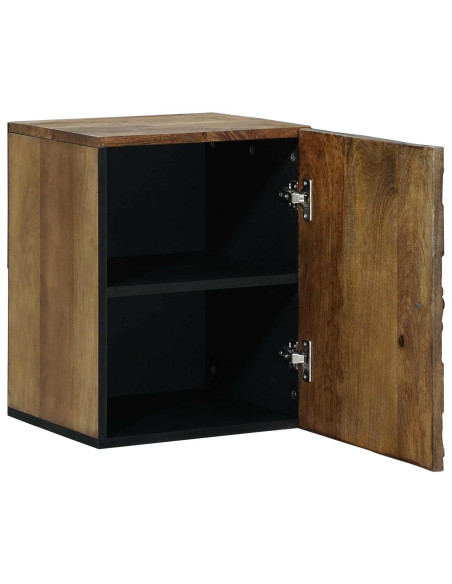 Mobile Appeso da Bagno con porta Marrone 38 x 33,5 x 48 cm