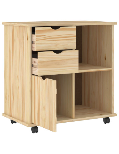 Mobile con Ruote con ruota Marrone 63,5 x 39 x 65,5 cm