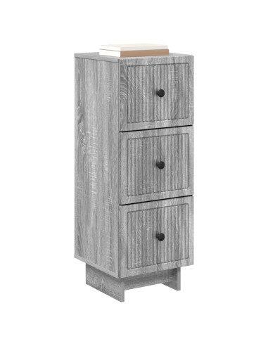 Mobile con Cassetti Grigio Sonoma 33 x 34,5 x 90 cm