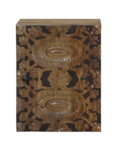 Mobile Appeso da Bagno con porta Marrone 38 x 33,5 x 48 cm