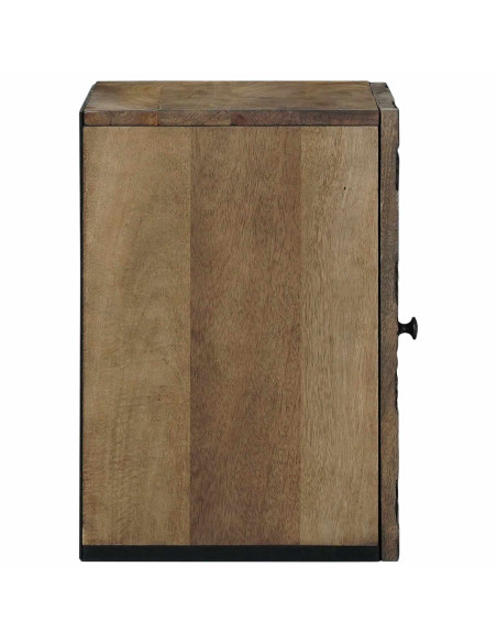 Mobile Appeso da Bagno con porta Marrone 38 x 33,5 x 48 cm