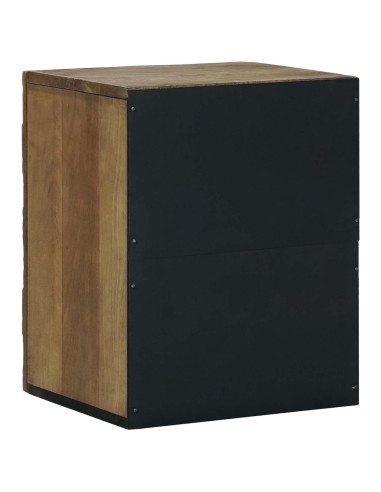 Mobile Appeso da Bagno con porta Marrone 38 x 33,5 x 48 cm