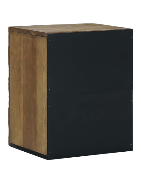 Mobile Appeso da Bagno con porta Marrone 38 x 33,5 x 48 cm