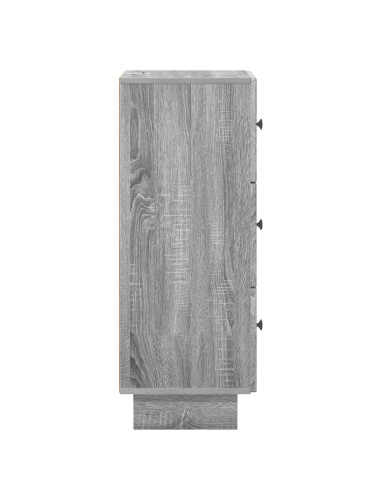 Mobile con Cassetti Grigio Sonoma 33 x 34,5 x 90 cm