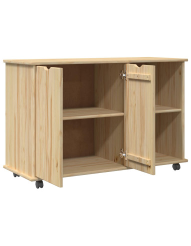 Mobile con Ruote con ruota Marrone 100 x 39 x 65,5 cm