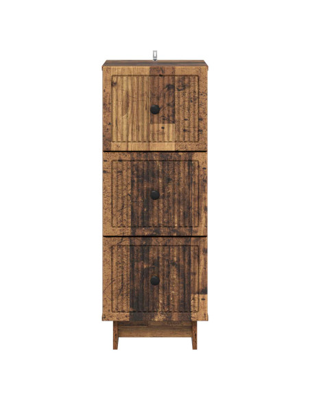 Mobile con Cassetti Legno antico 33 x 34,5 x 90 cm