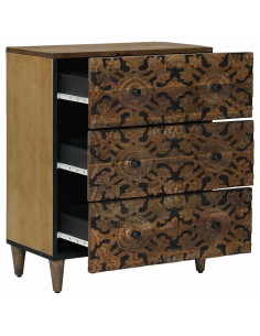 Credenza con Ripostiglio Marrone 60 x 33,5 x 75 cm 2