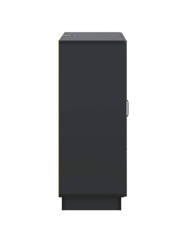 Credenza Nero 66 x 34,5 x 87 cm Legno ingegnerizzato