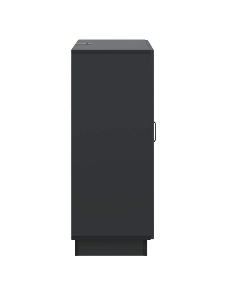 Credenza Nero 66 x 34,5 x 87 cm Legno ingegnerizzato