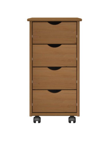 Mobile con Ruote con ruota Marrone miele 34 x 39 x 65,5 cm