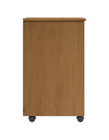 Mobile con Ruote con ruota Marrone miele 34 x 39 x 65,5 cm
