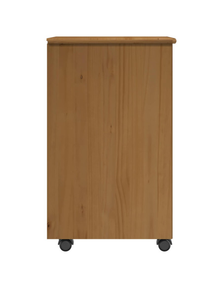 Mobile con Ruote con ruota Marrone miele 34 x 39 x 65,5 cm