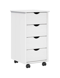 Mobile con Ruote con ruota Bianco 34 x 39 x 65,5 cm 2