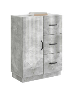 Credenza Grigio Cemento 66 x 34,5 x 87 cm Legno ingegnerizzato 2