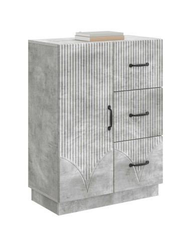 Credenza Grigio Cemento 66 x 34,5 x 87 cm Legno ingegnerizzato