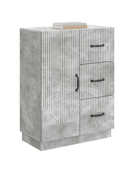 Credenza Grigio Cemento 66 x 34,5 x 87 cm Legno ingegnerizzato