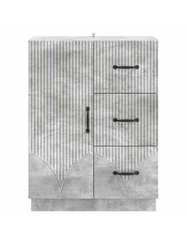 Credenza Grigio Cemento 66 x 34,5 x 87 cm Legno ingegnerizzato