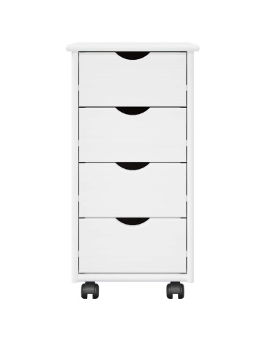 Mobile con Ruote con ruota Bianco 34 x 39 x 65,5 cm