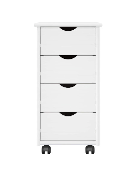 Mobile con Ruote con ruota Bianco 34 x 39 x 65,5 cm