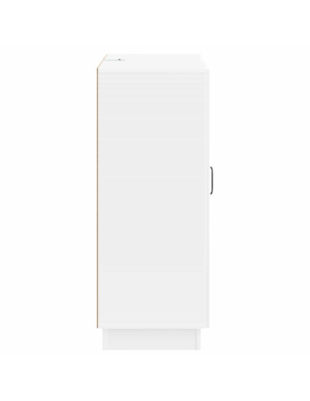 Credenza Bianco Lucido 66 x 34,5 x 87 cm Legno ingegnerizzato