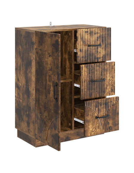 Credenza Rovere Fumo 66 x 34,5 x 87 cm Legno ingegnerizzato
