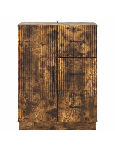 Credenza Rovere Fumo 66 x 34,5 x 87 cm Legno ingegnerizzato