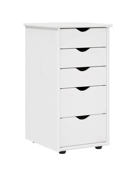 Armadietto Bianco 34 x 39 x 61,5 cm Legno di Pino Massello