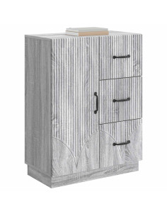 Credenza Grigio Sonoma 66 x 34,5 x 87 cm Legno ingegnerizzato 2