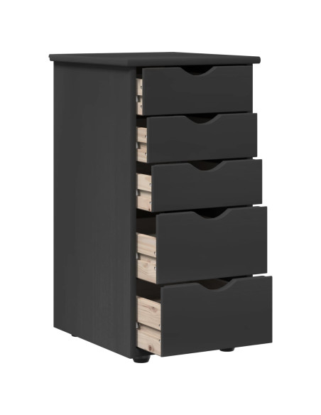 Armadietto Grigio 34 x 39 x 61,5 cm Legno di Pino Massello