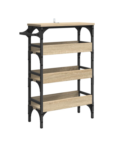 Carrello da Cucina Rovere Sonoma 53 x 20 x 76 cm